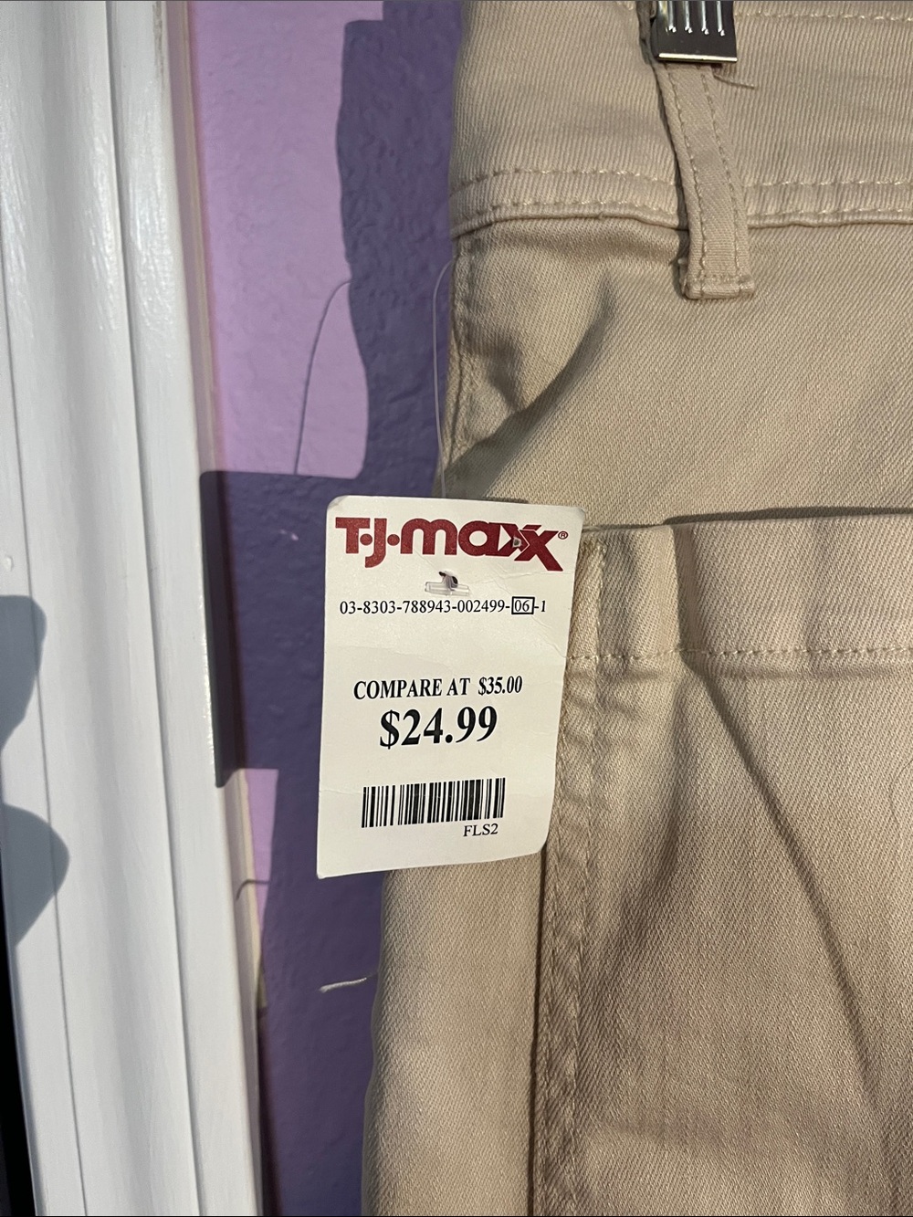 Oat New York high rise  Wide-Leg Chino Pants — Sand - Picture 5 of 9